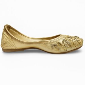 golden punjabi juti for women