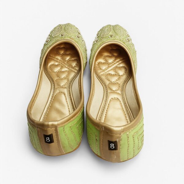 green Punjabi juti for women