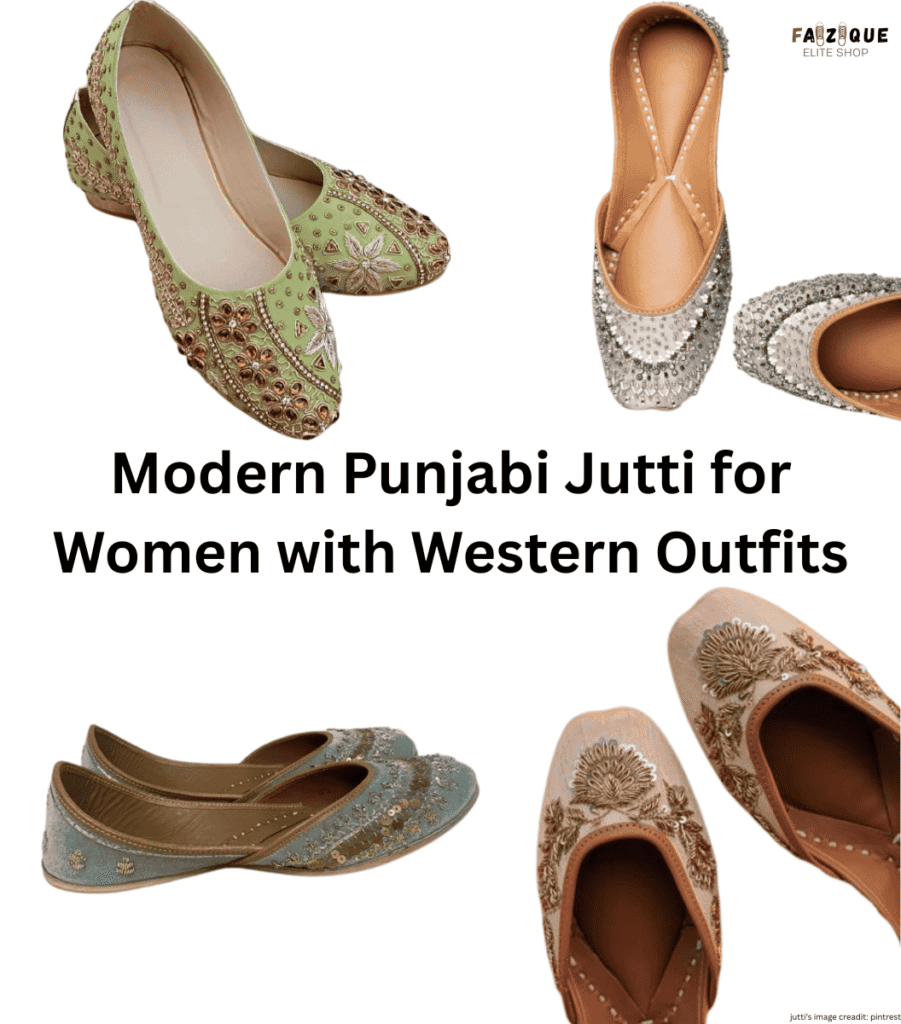 Modern Punjabi Jutti for Women with Western Outfits
