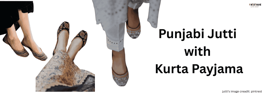 Punjabi Jutti with Kurta payjama