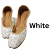 White Punjabi Jutti