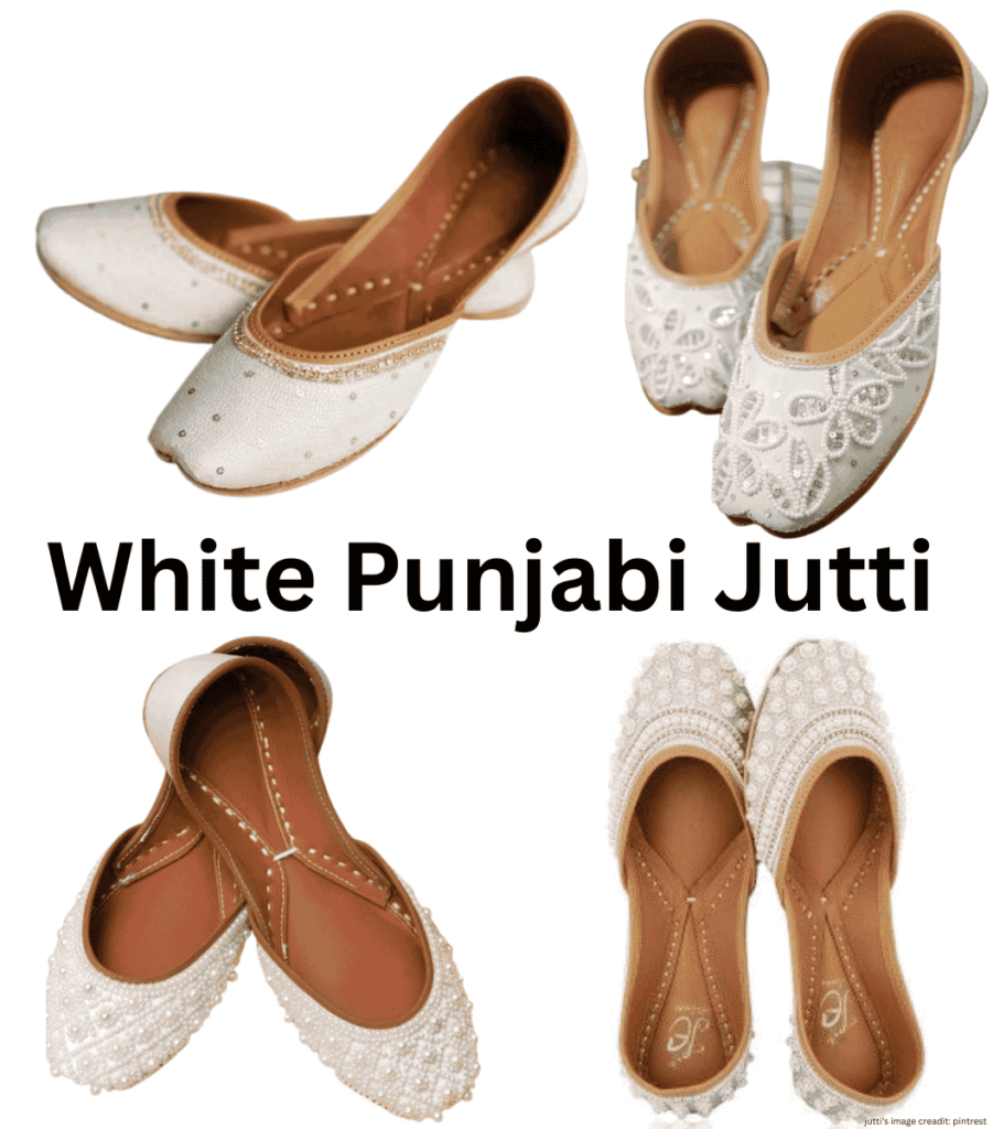 White Punjabi Jutti
