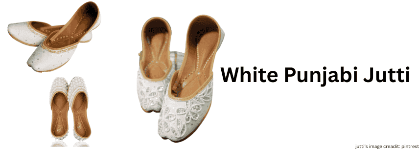 White Punjabi Jutti